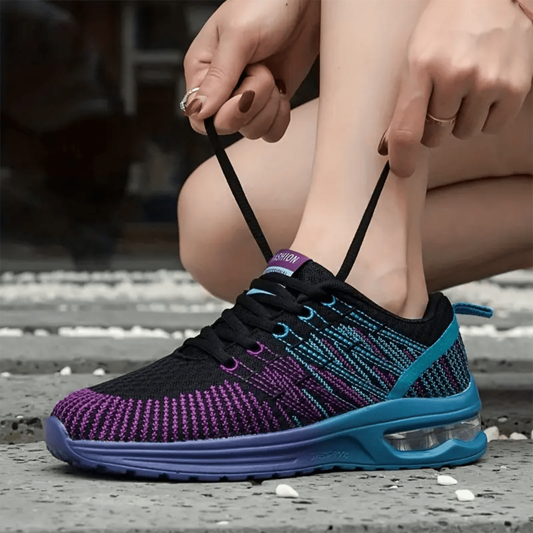 À l'Aise | Hildaschritt Chaussures Orthopédiques - Noir Violet - Amélie Delaire