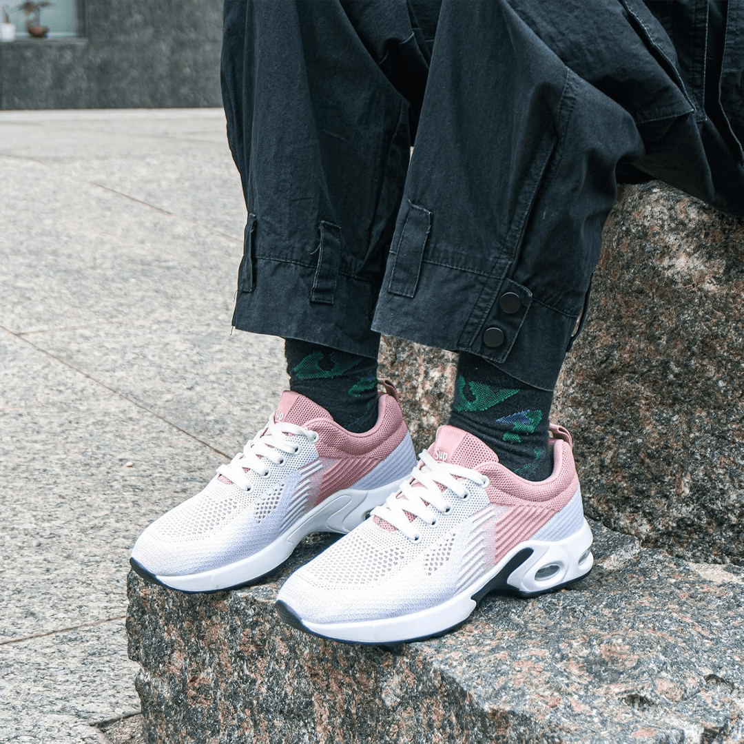 À l'Aise | WalkMora Chaussures Orthopédiques - Blanc Rose - Amélie Delaire