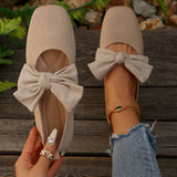 Andréa | Ballerines à grand nœud