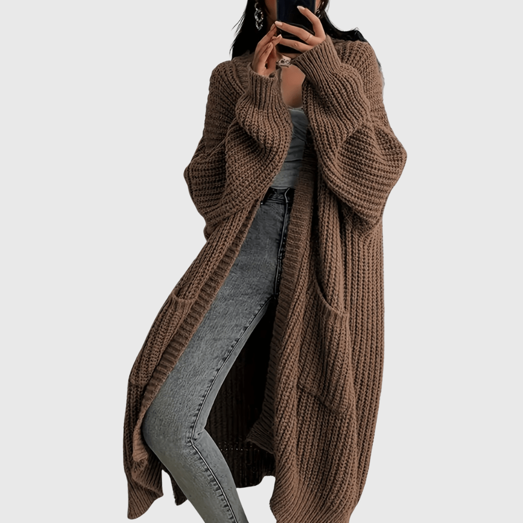 Alice | Cardigan Longline Confiance Douillette - Amélie Delaire