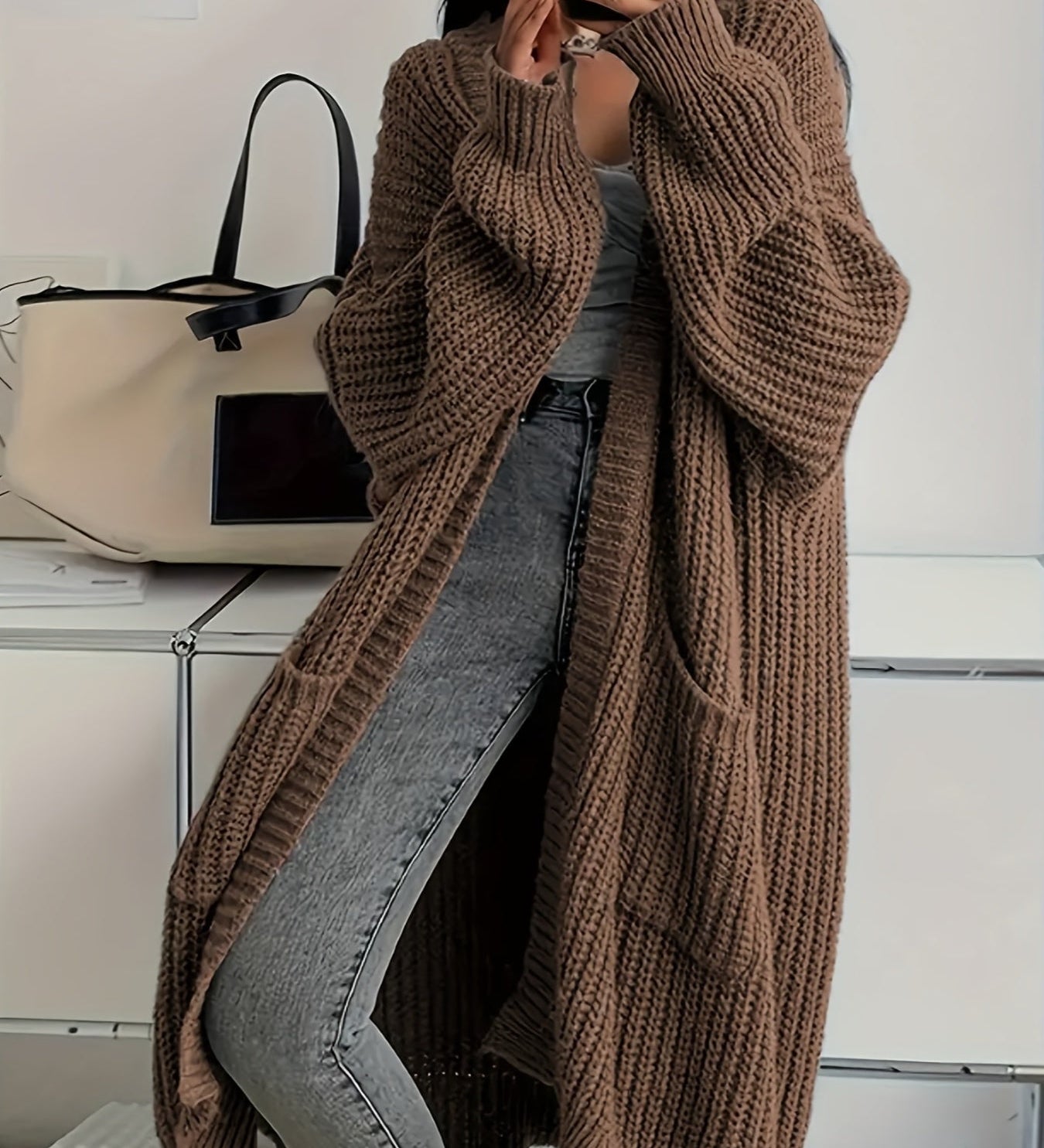 Alice | Cardigan Longline Confiance Douillette - Amélie Delaire