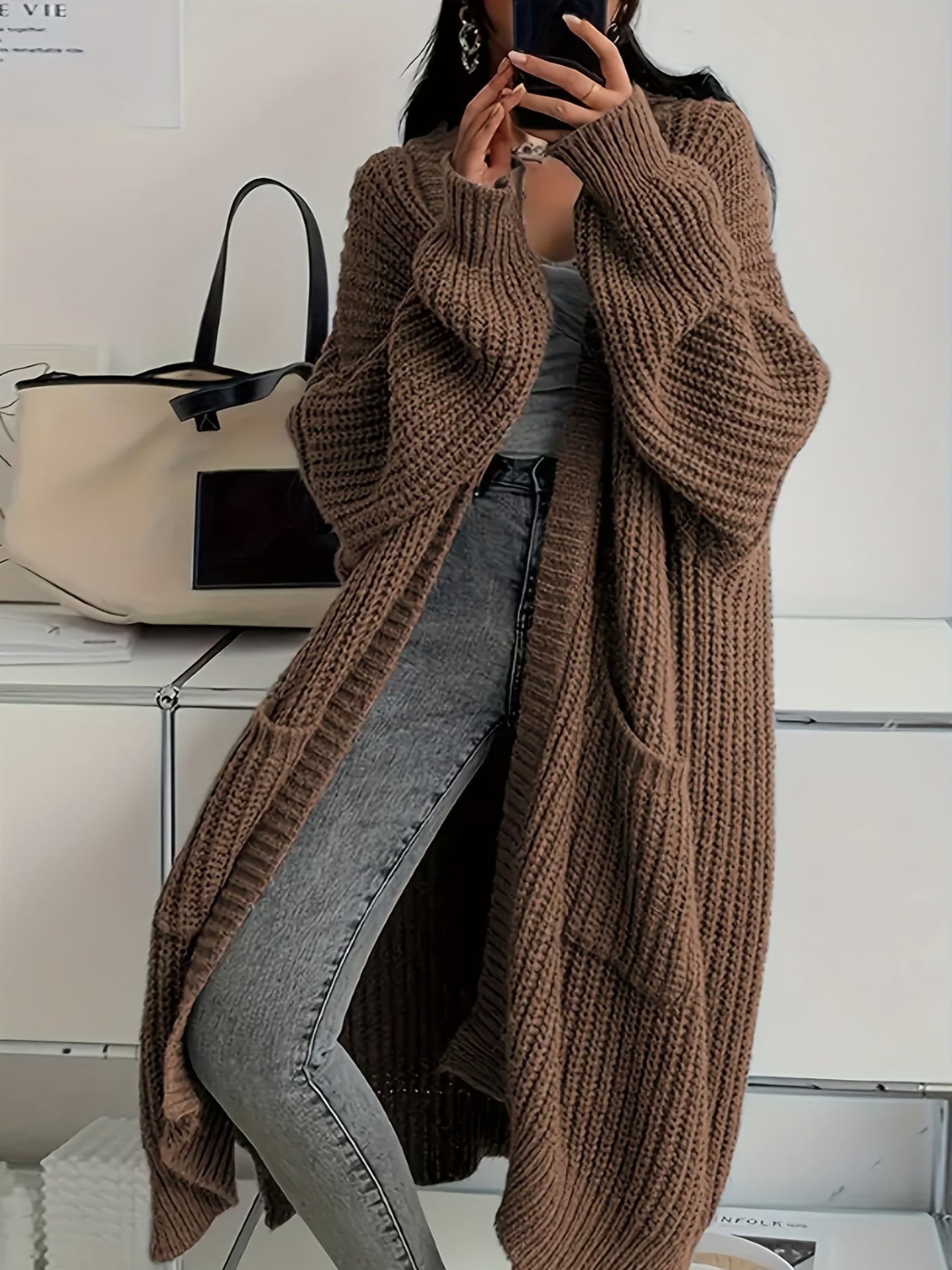 Alice | Cardigan Longline Confiance Douillette - Amélie Delaire