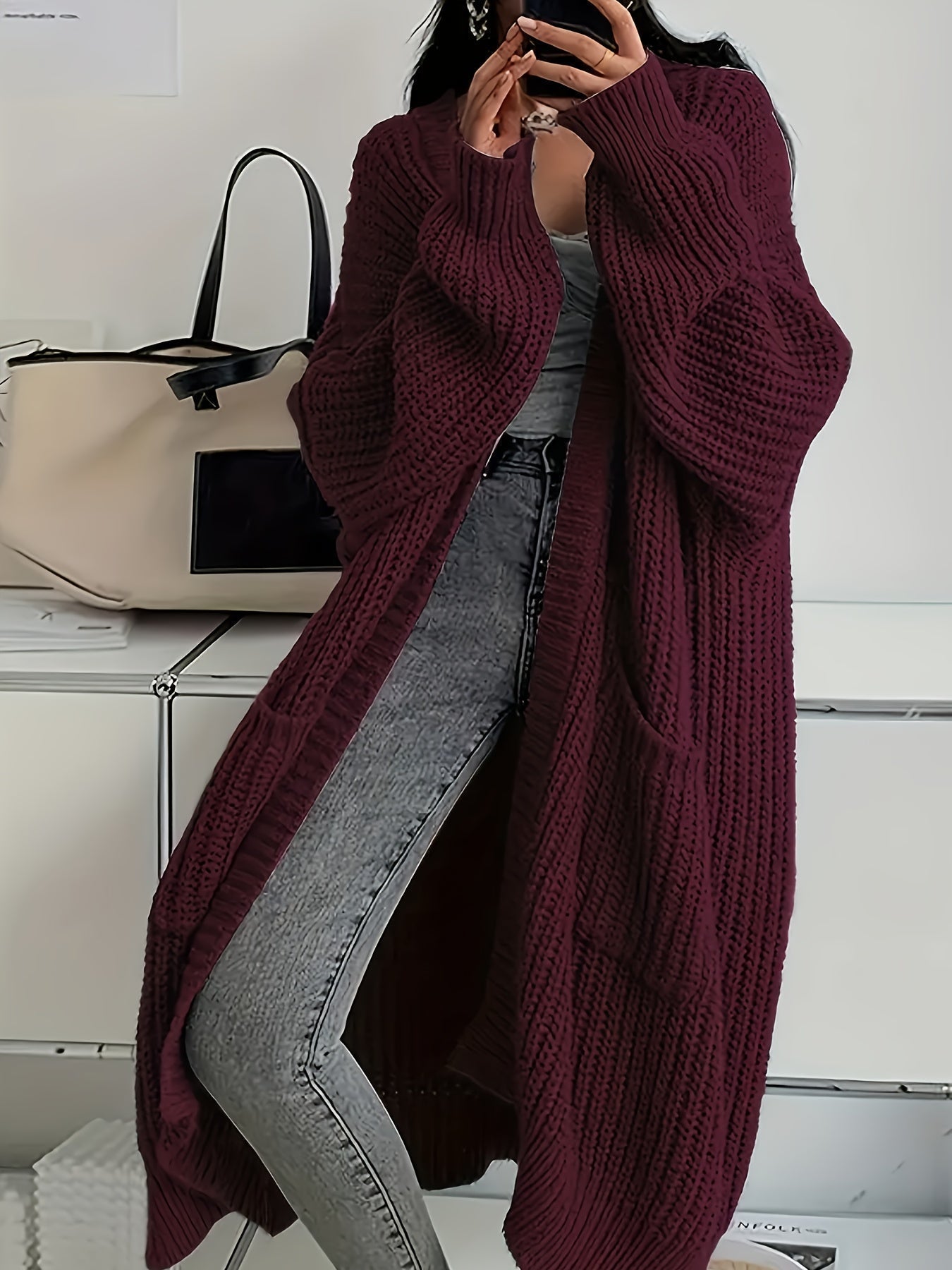 Alice | Cardigan Longline Confiance Douillette - Amélie Delaire