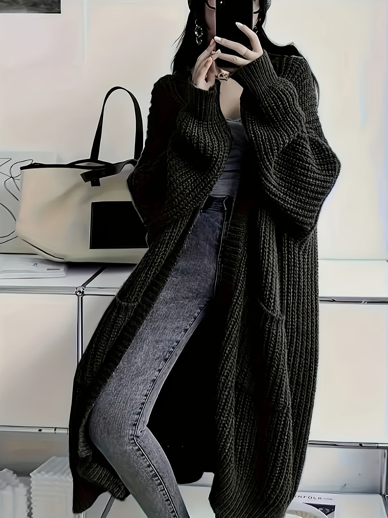 Alice | Cardigan Longline Confiance Douillette - Amélie Delaire