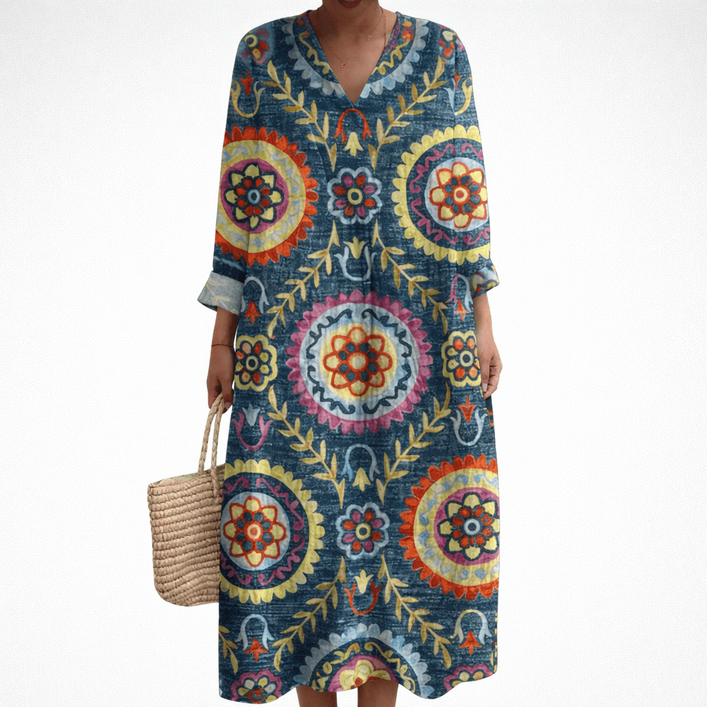 Amélie - Robe d’Été Imprimée Flatteuse - Amélie Delaire