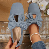 Andréa | Ballerines à grand nœud