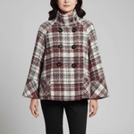 Beatrice | Veste Cape à Carreaux - Amélie Delaire
