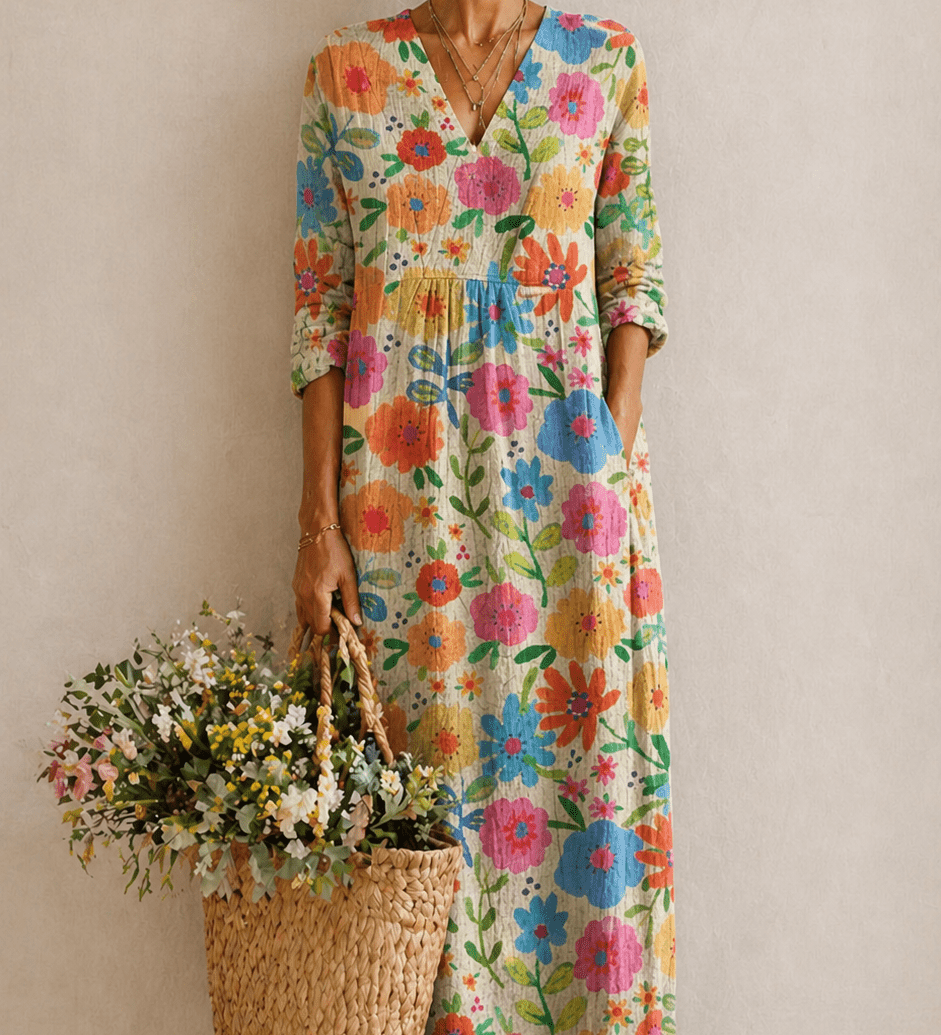 Bloom Emma: Robe de printemps élégante et sans effort - Amélie Delaire