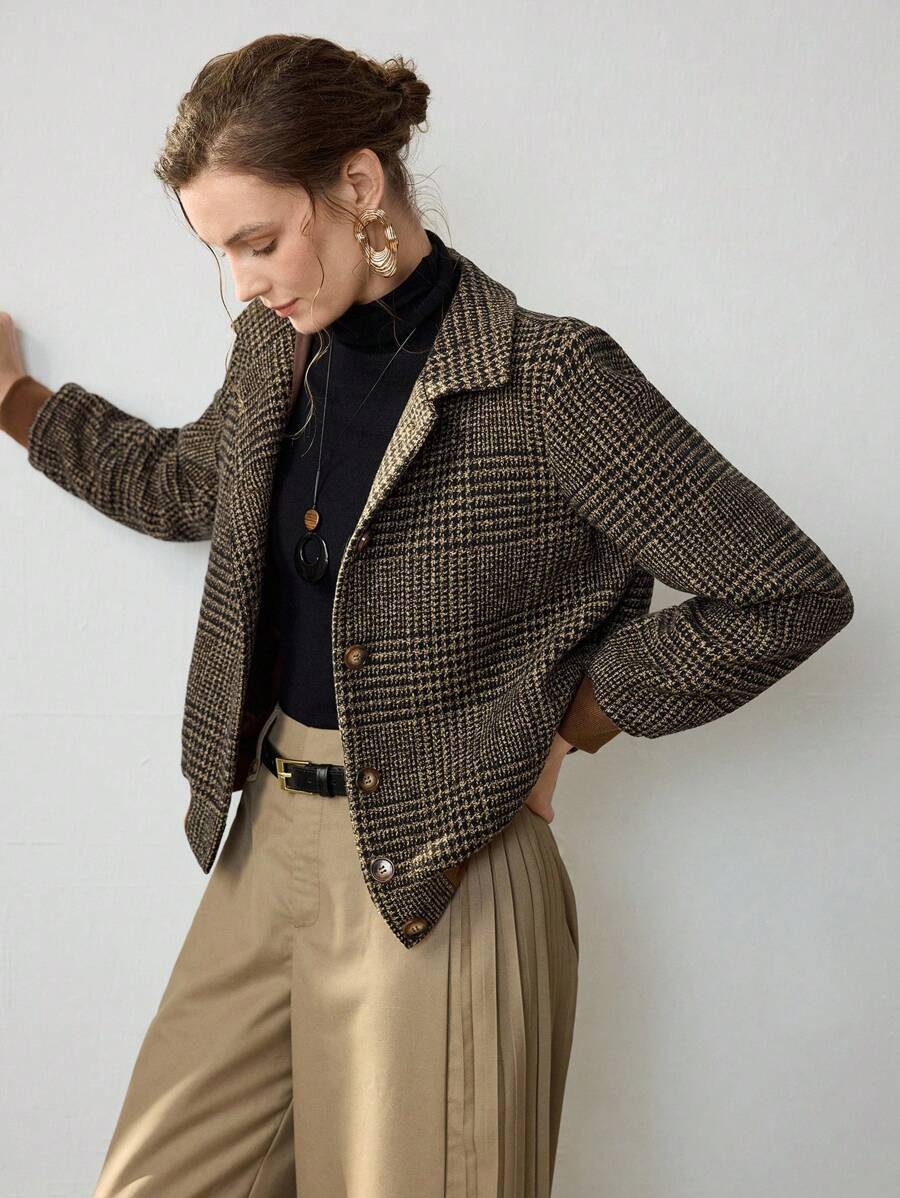 Blythe | Veste en Tweed Croisée - Amélie Delaire