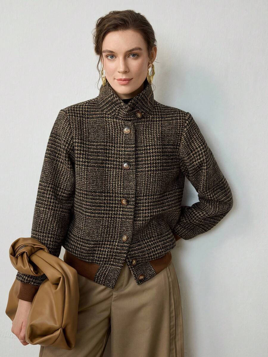 Blythe | Veste en Tweed Croisée - Amélie Delaire