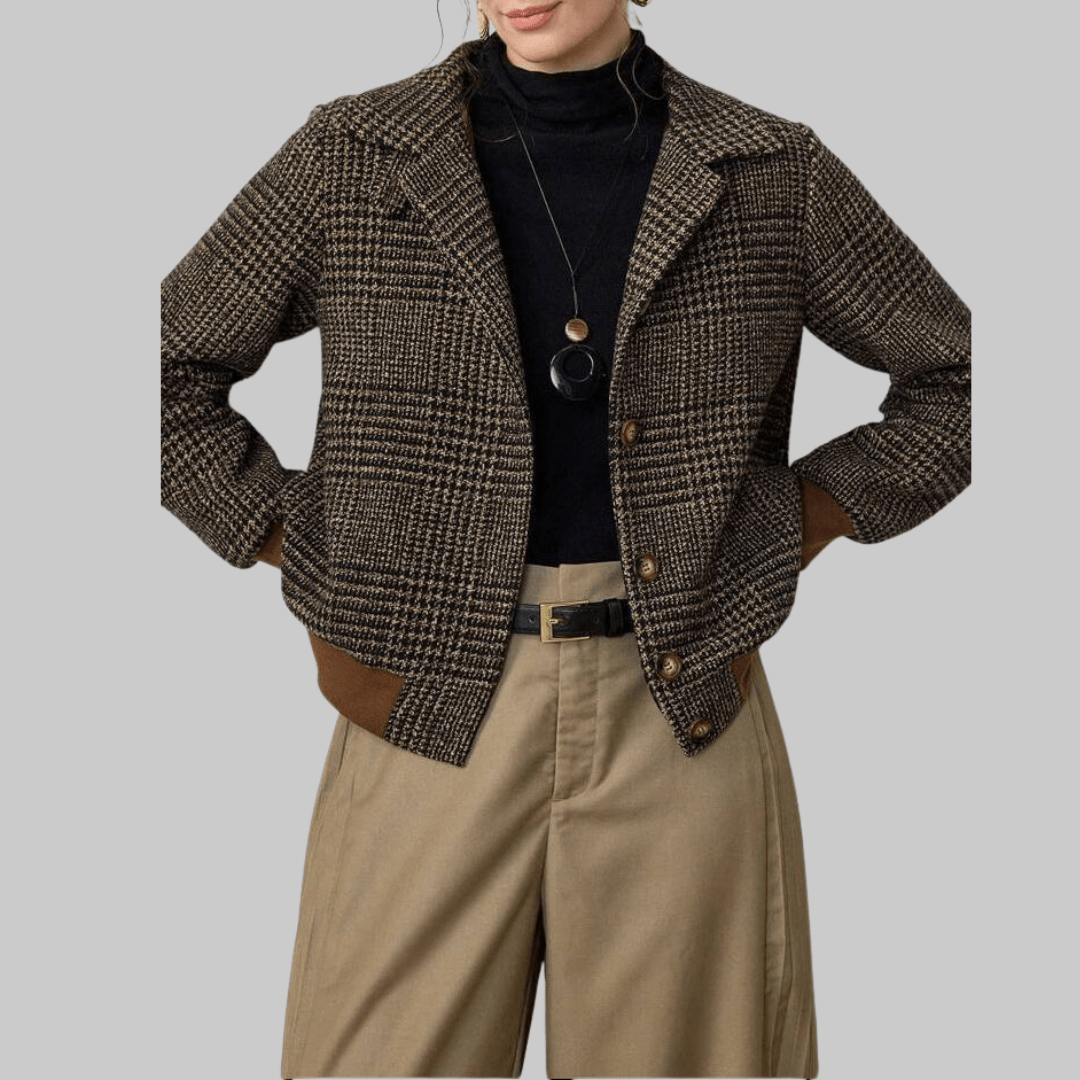 Blythe | Veste en Tweed Croisée - Amélie Delaire