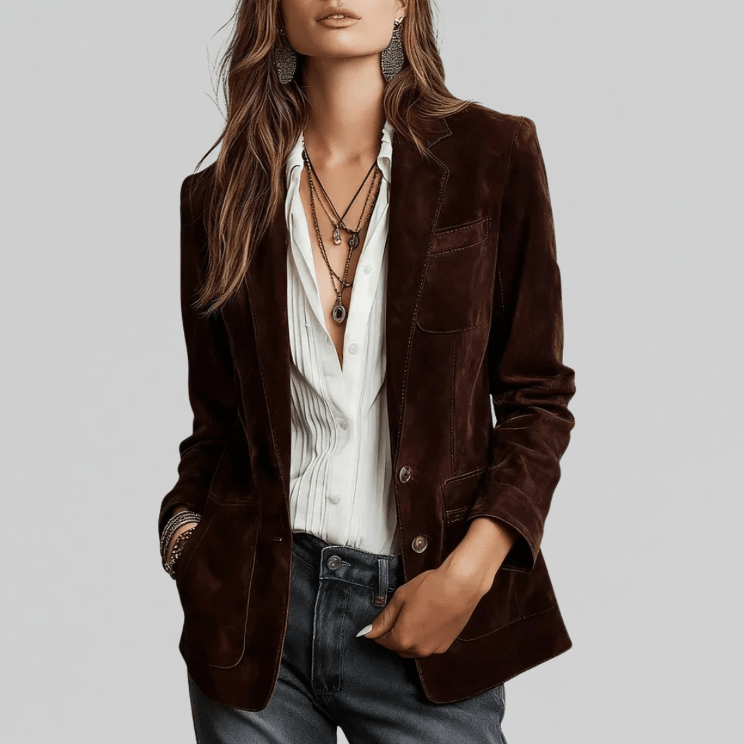 Brenda | Blazer en Suède Douce - Amélie Delaire