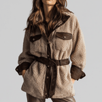 Bridget | Veste Teddy Ceinturée - Amélie Delaire