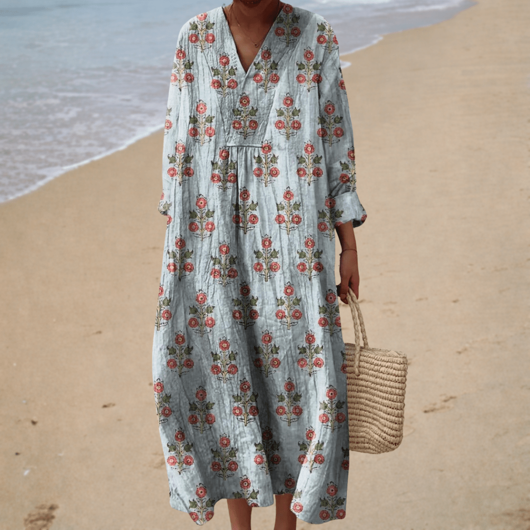 Chloé - Robe d’Été Imprimée Flatteuse - Amélie Delaire