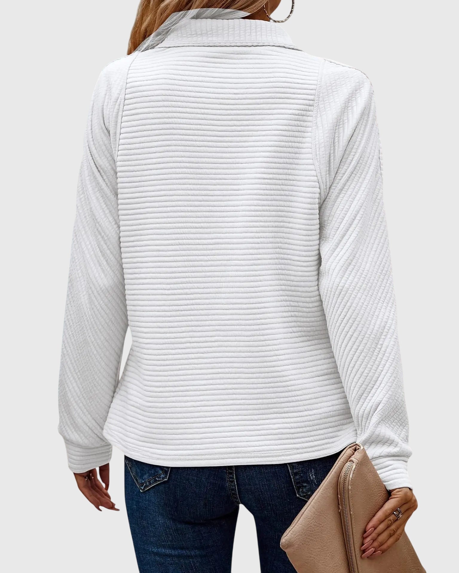 Christine | Pull élégant à demi zip - Amélie Delaire