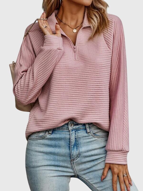 Christine | Pull élégant à demi zip - Amélie Delaire