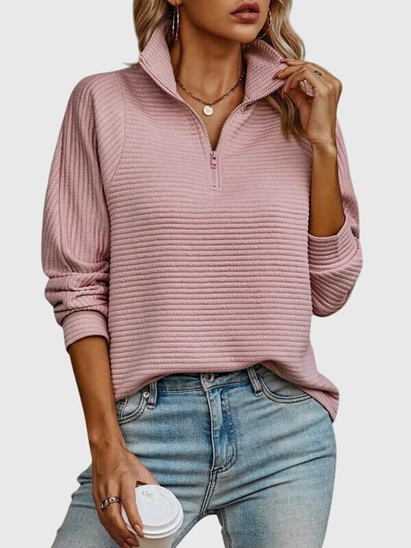 Christine | Pull élégant à demi zip - Amélie Delaire