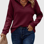 Christine | Pull élégant à demi zip - Amélie Delaire