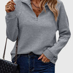 Christine | Pull élégant à demi zip - Amélie Delaire