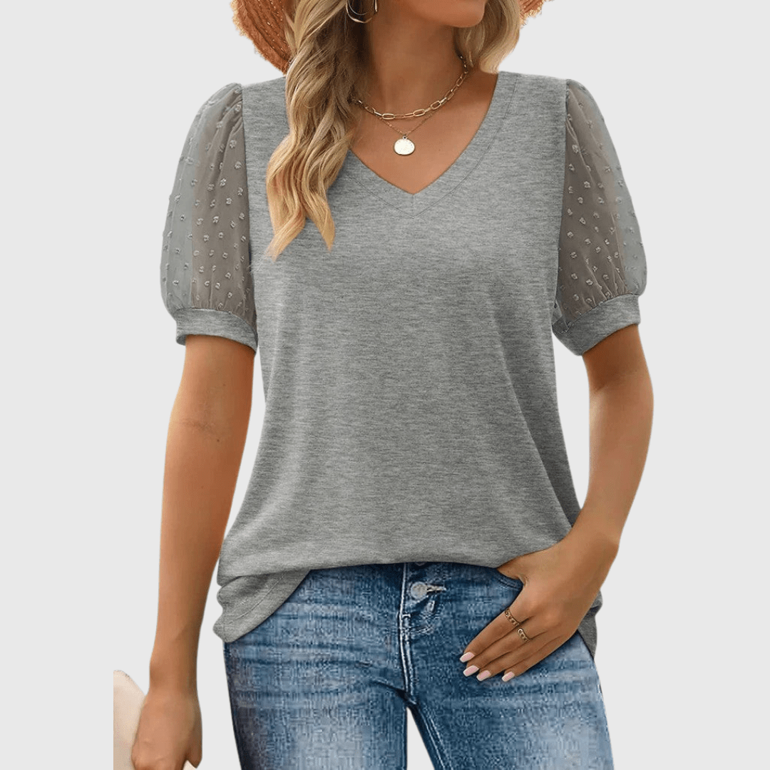 Claire | Haut V Neck Confortable - Amélie Delaire
