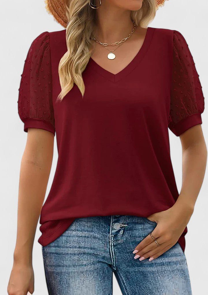 Claire | Haut V Neck Confortable - Amélie Delaire