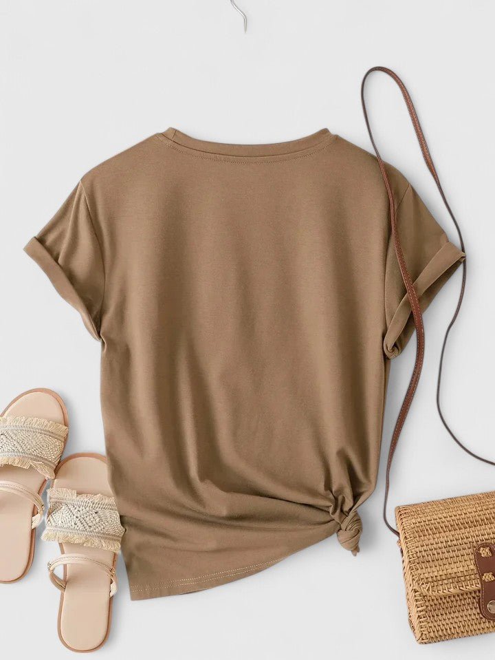 Clara | T Shirt Confortable à Manches Courtes - Amélie Delaire