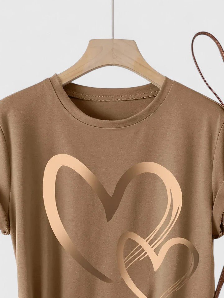 Clara | T Shirt Confortable à Manches Courtes - Amélie Delaire