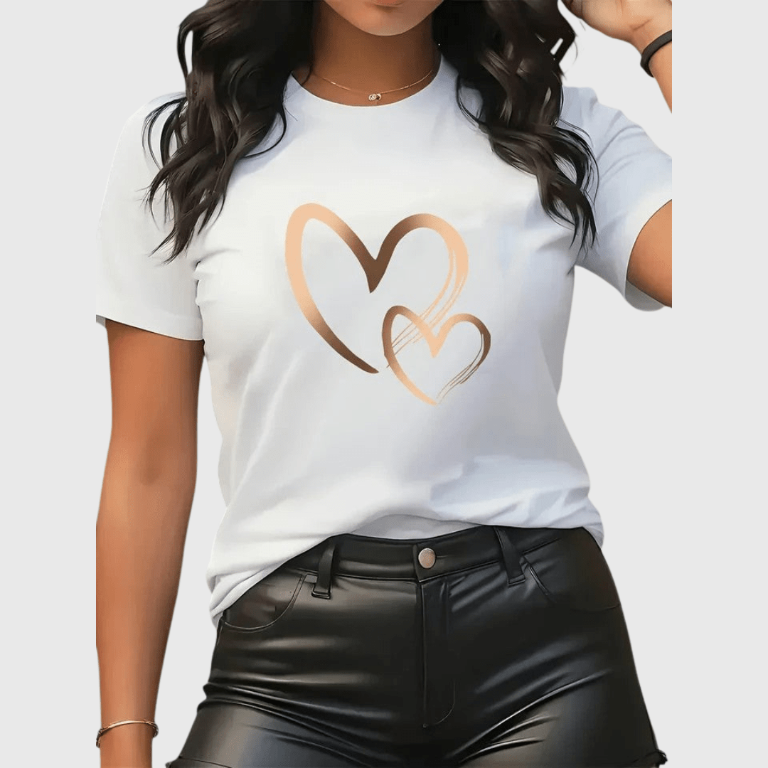 Clara | T Shirt Confortable à Manches Courtes - Amélie Delaire