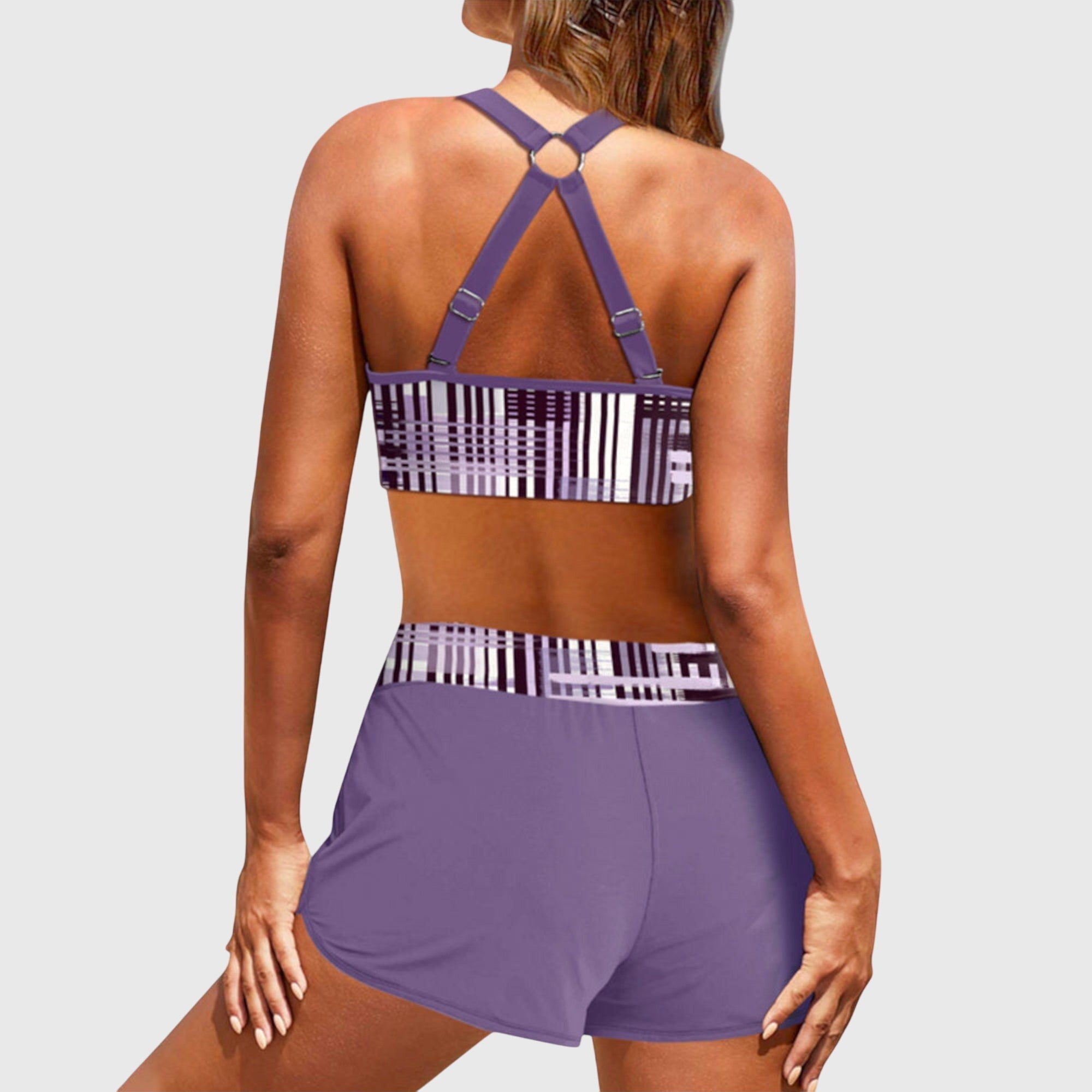Clémence | Ensemble de Bikini Ridé Taille Haute - Amélie Delaire