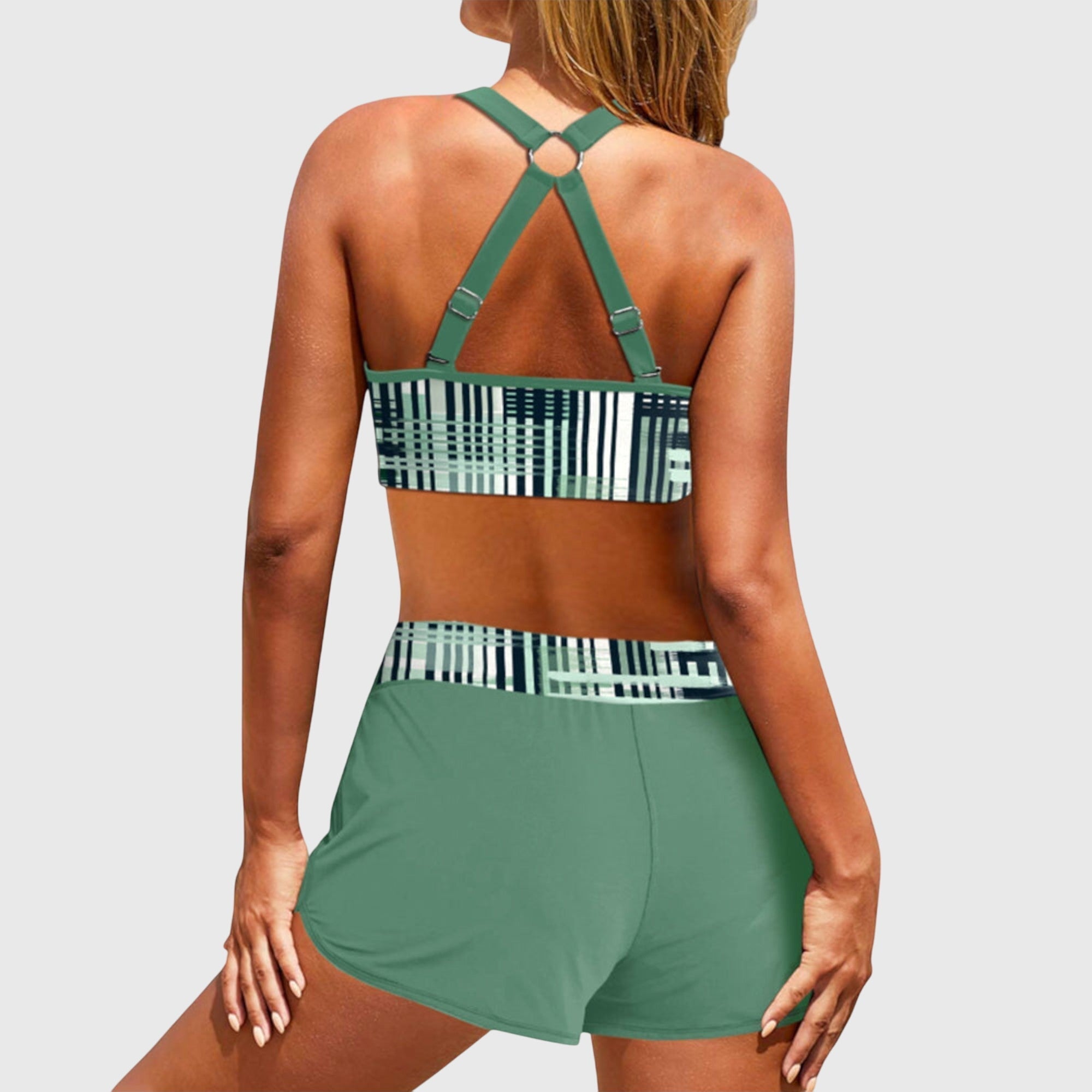 Clémence | Ensemble de Bikini Ridé Taille Haute - Amélie Delaire
