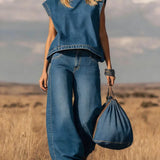 Elsa | Ensemble haut et jean large