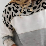 Diane | Pull en Maille avec Accent Léopard - Amélie Delaire