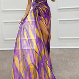 Mia | Robe Drapée Vibrante