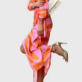 Everly | Élégante Robe Enveloppante avec Imprimé