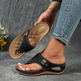 Élodie | Sandales Compensées Confort Bout Ouvert
