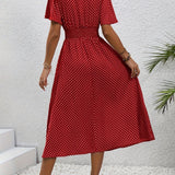 Robe Élégante Pois Élisa