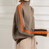 Éléonore | Col roulé Luxe en Chevron - Amélie Delaire