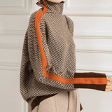 Éléonore | Col roulé Luxe en Chevron - Amélie Delaire