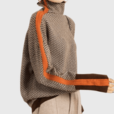 Éléonore | Col roulé Luxe en Chevron - Amélie Delaire