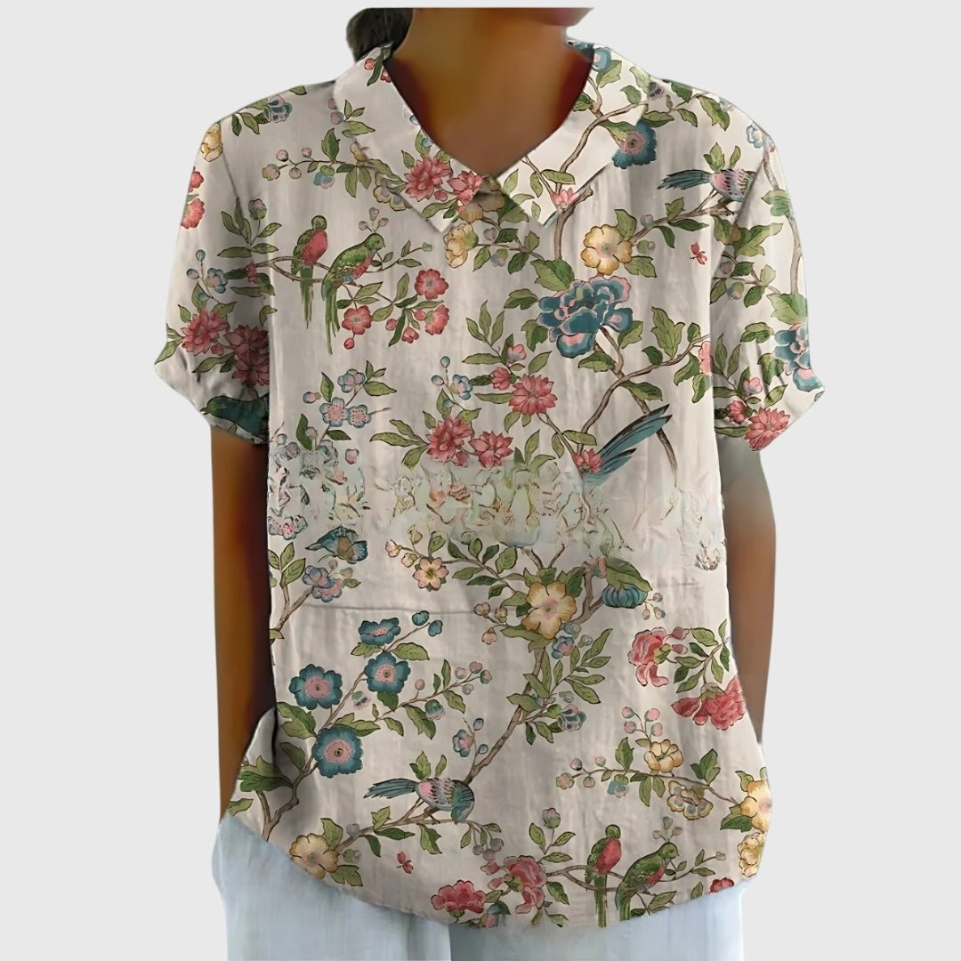 Élise | Blouse Florale - Amélie Delaire