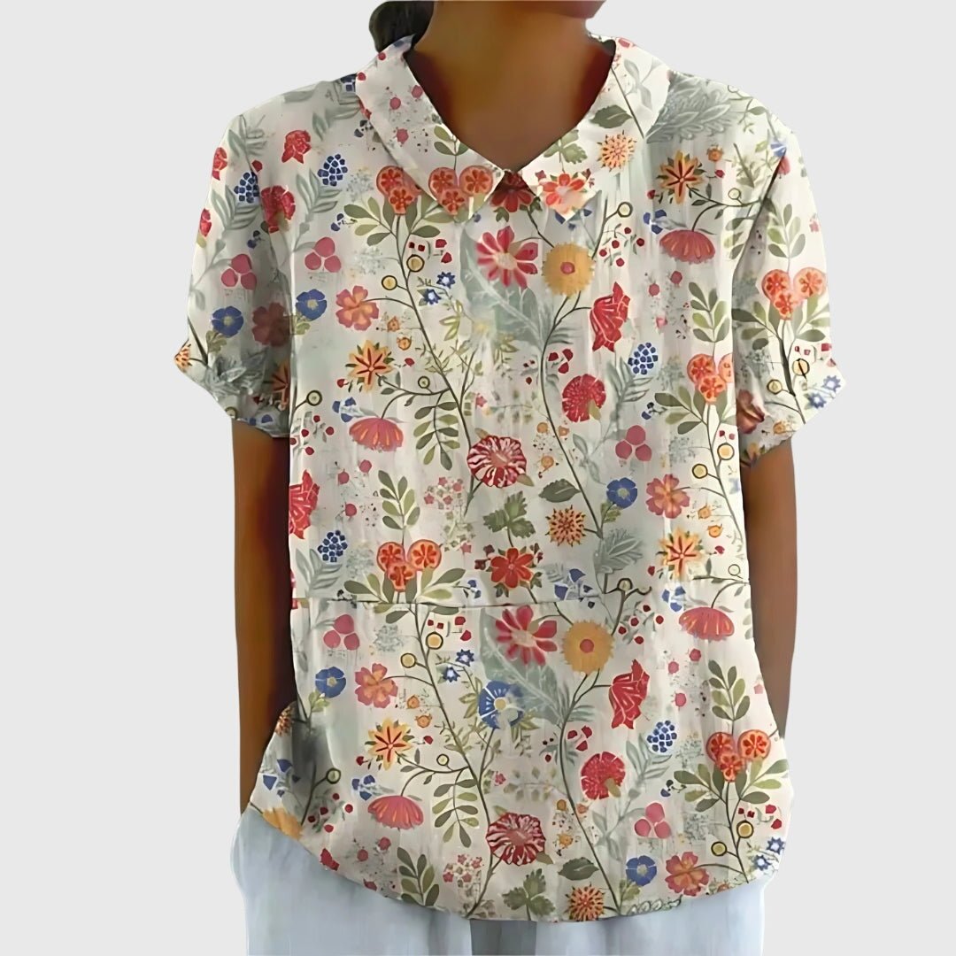 Élise | Blouse Florale - Amélie Delaire