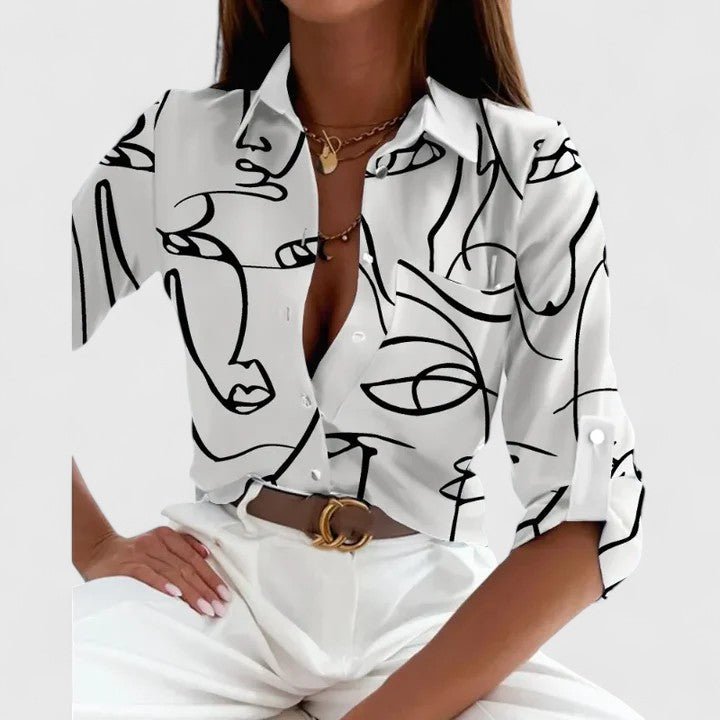 Élodie | Blouse Élégante à Manches Longues - Amélie Delaire