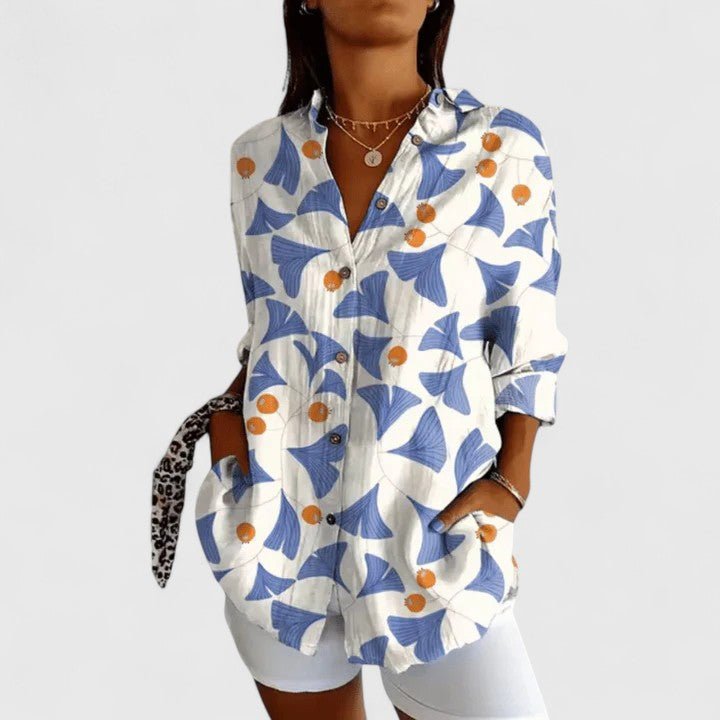 Élodie | Blouse Florale Élégante - Amélie Delaire