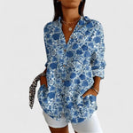 Élodie | Blouse Florale Élégante - Amélie Delaire