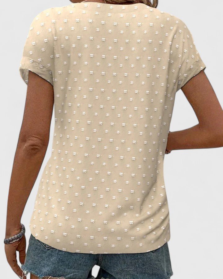 Élodie | Chemise V Neck Confortable - Amélie Delaire