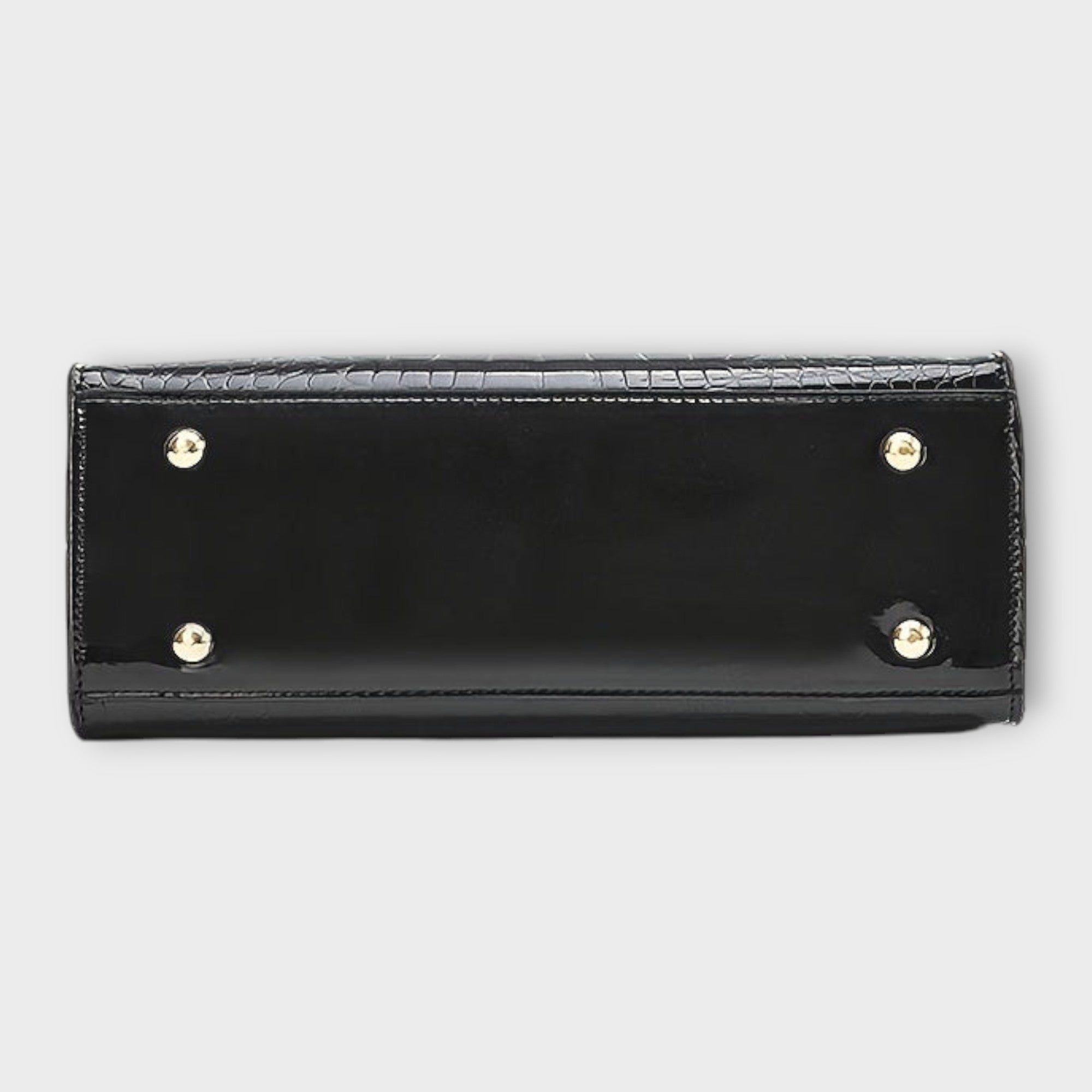 Emilie | Sac à main en cuir crocodile brillant - Amélie Delaire
