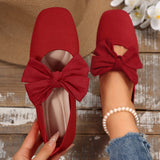 Andréa | Ballerines à grand nœud