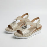 Lizzy | Sandales Compensées Espadrille Glamour