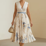 Paz | Robe Maxi Plissée Florale Intemporelle