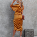 Tamari | Élégante Robe Midi en Satin